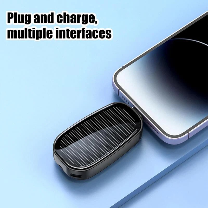 Mini Solar Keychain Power Bank - Image 2