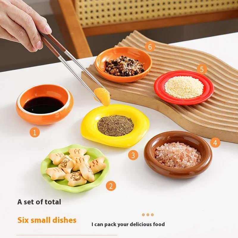 Mini Stacked Hamburger Ceramic Plate Set - Image 3