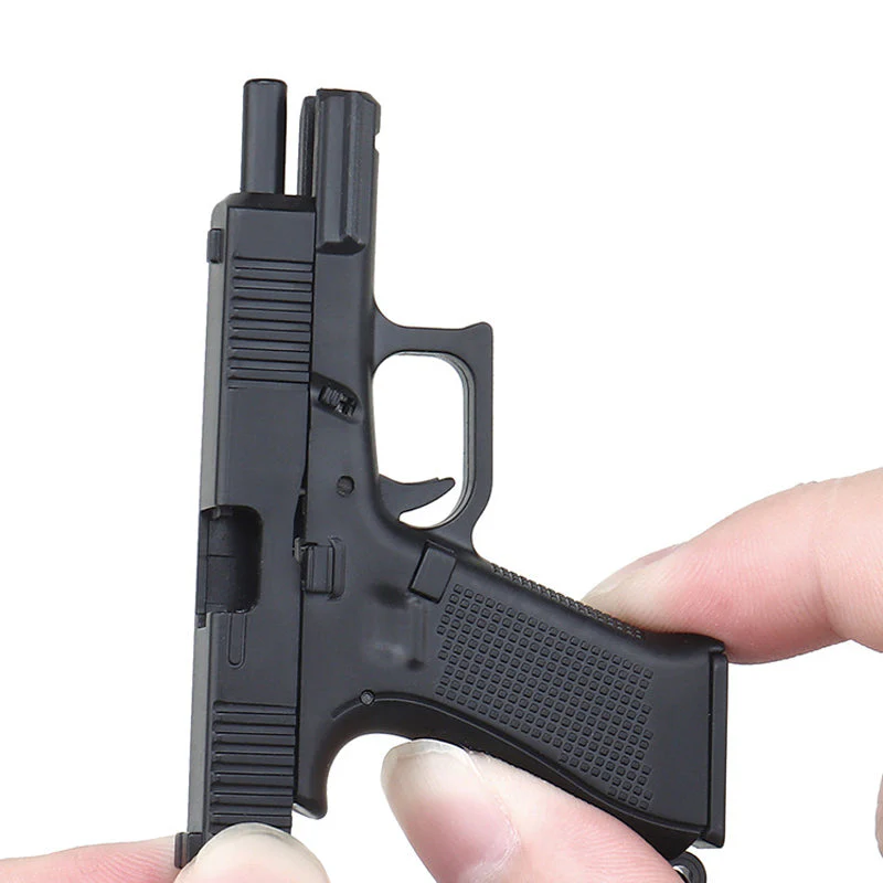 Mini Toy Pistol Shape Keychain - Image 2