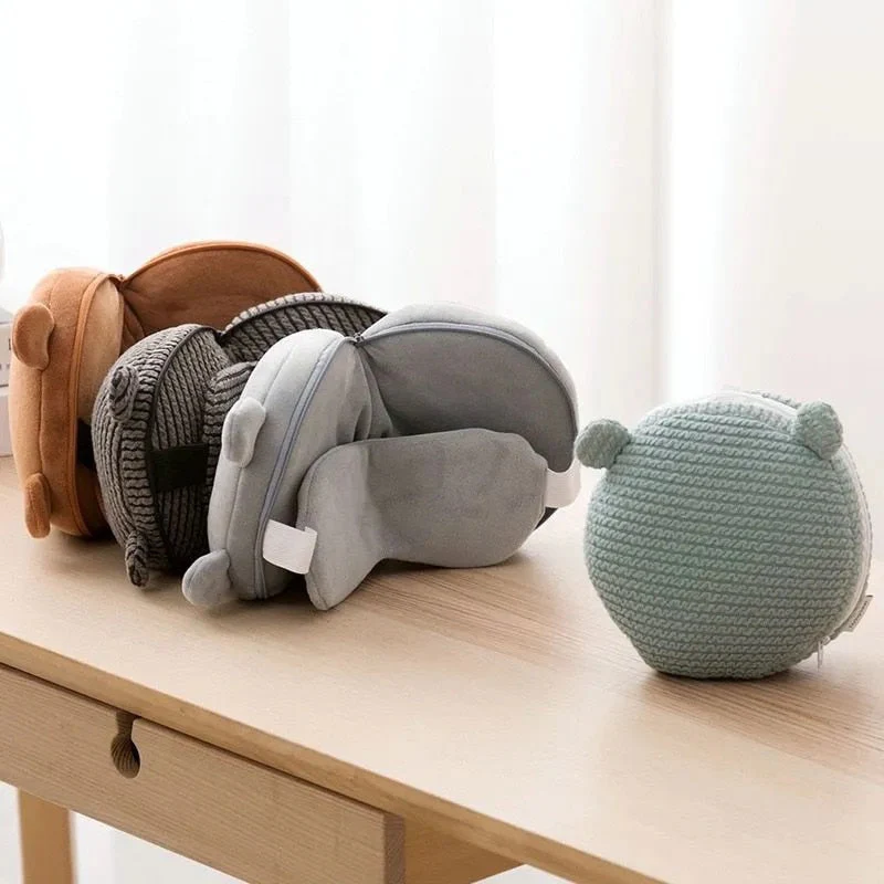 Mini Travel Portable Eye Mask Pillow - Image 2