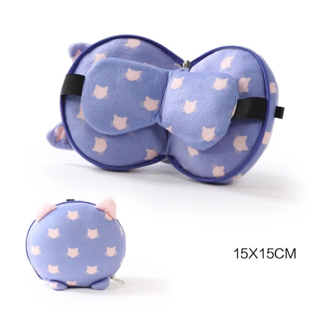 Mini Travel Portable Eye Mask Pillow - Image 9