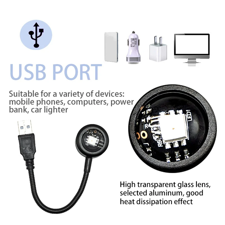 Mini USB Sunset Night Lamp - Image 10
