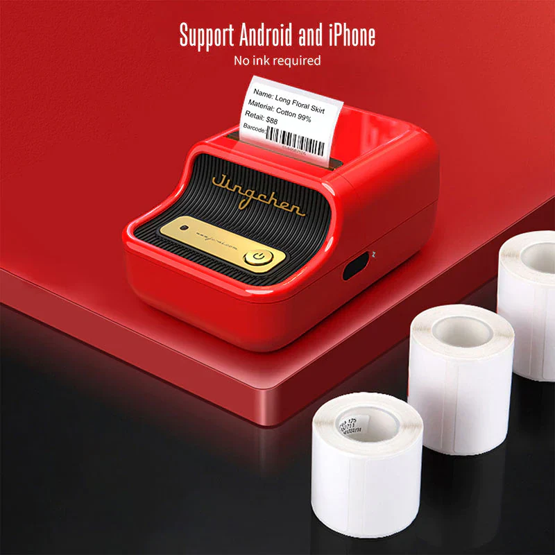 Mini Wireless Label Thermal Printer - Image 2