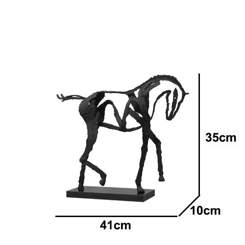 Minimalist Abstract Horse Sculpture Art Figurine - Image 12