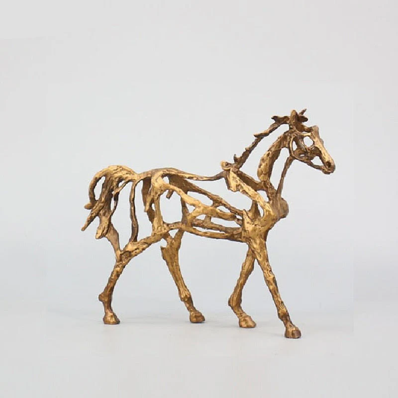Minimalist Abstract Horse Sculpture Art Figurine - Image 2