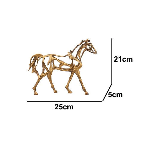 Minimalist Abstract Horse Sculpture Art Figurine - Image 6