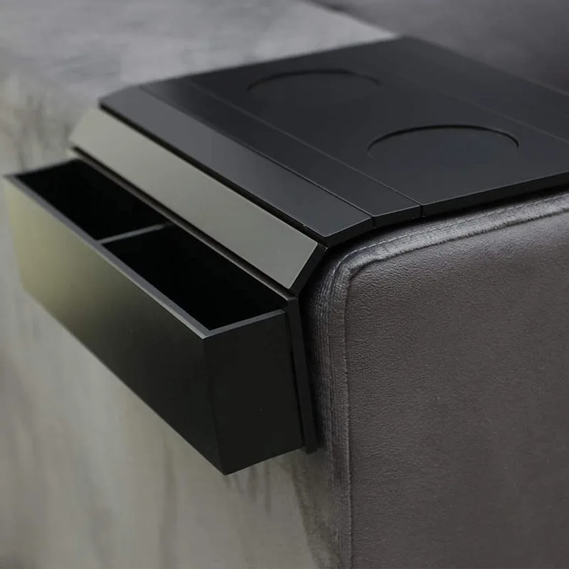 Minimalist Bamboo Sofa Armrest Organizer - Image 3