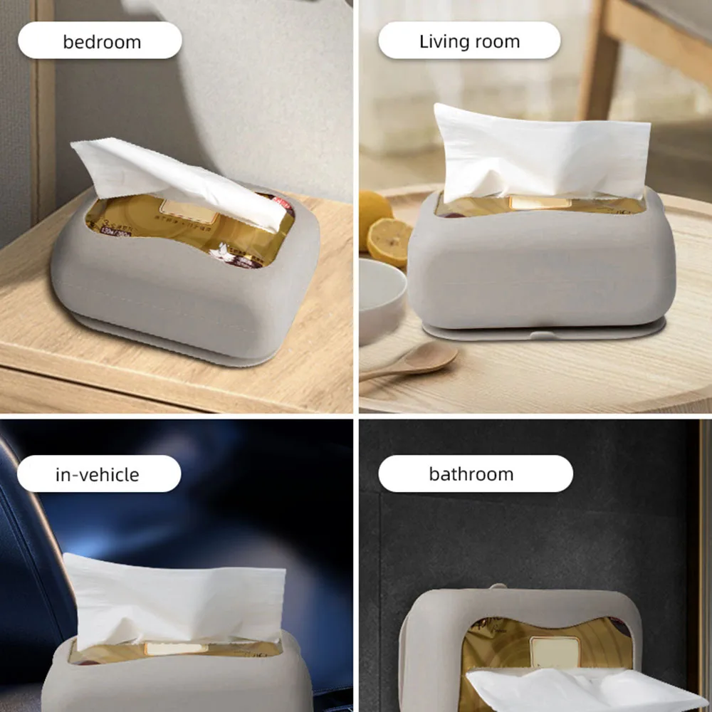 Minimalist Design Suction Wall-Mounted Tissue Dispenser - Image 3