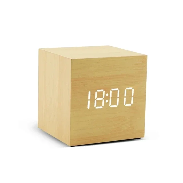 Minimalist Wooden Digital Desktop Alarm Clock - Image 7