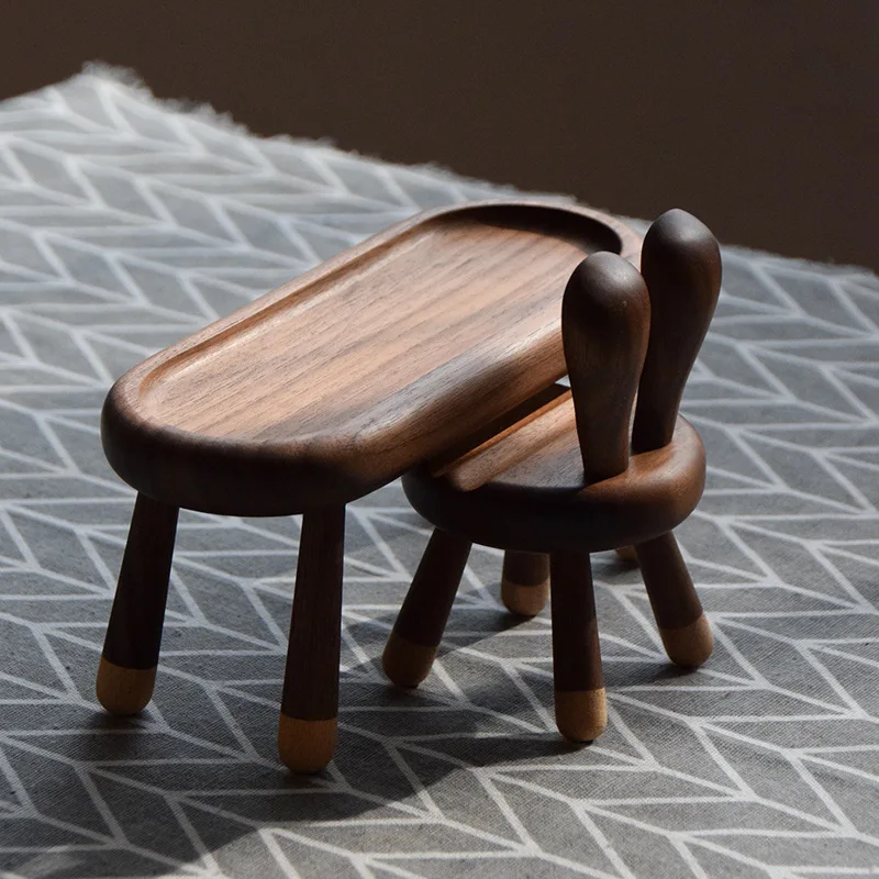 Minimalist Wooden Rabbit Phone Holder - Image 3