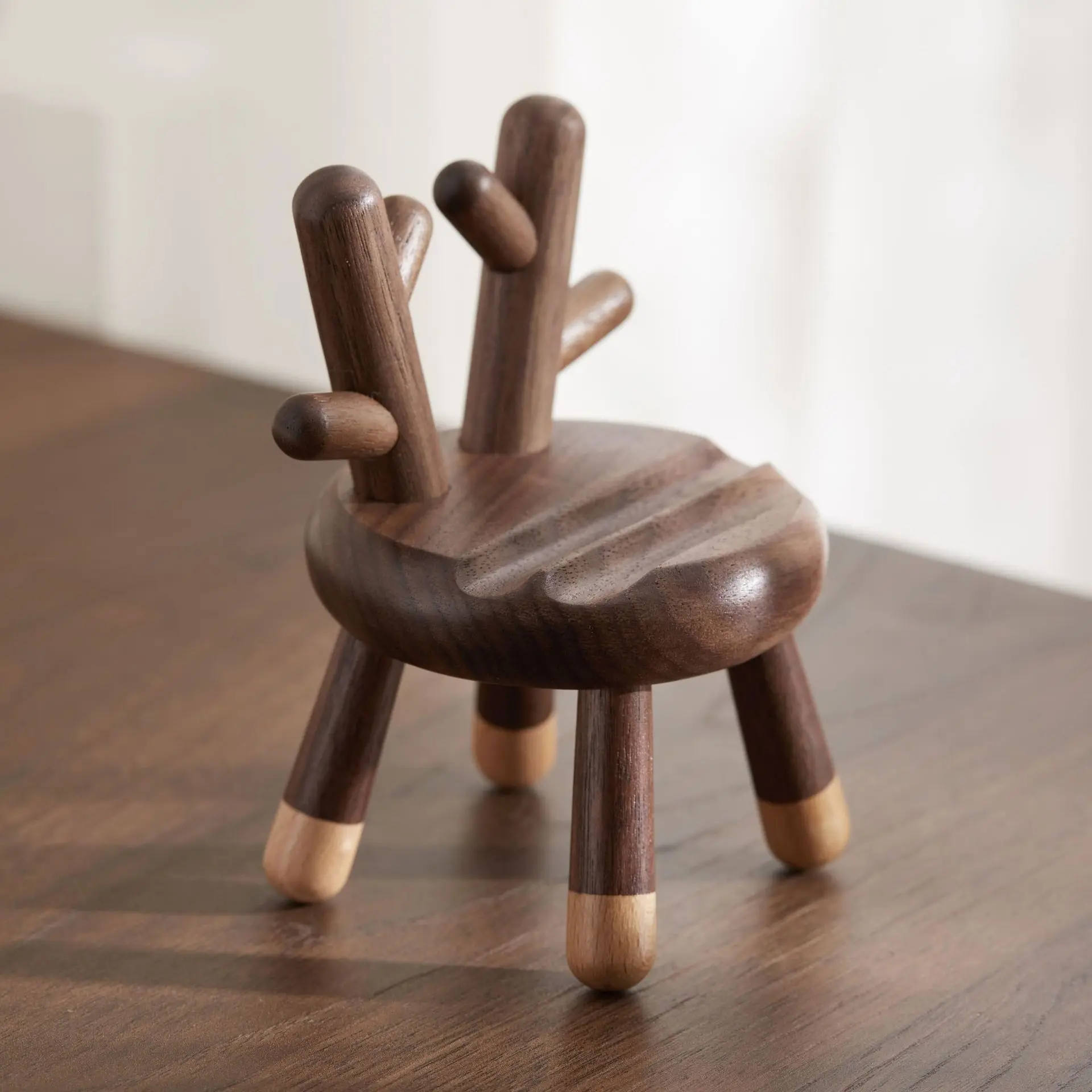 Minimalist Wooden Rabbit Phone Holder - Image 6