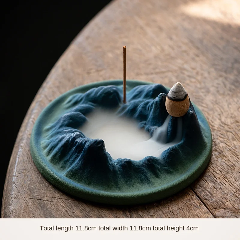 Mistic Mountain Ceramic Waterfall Incense Burner - Image 6