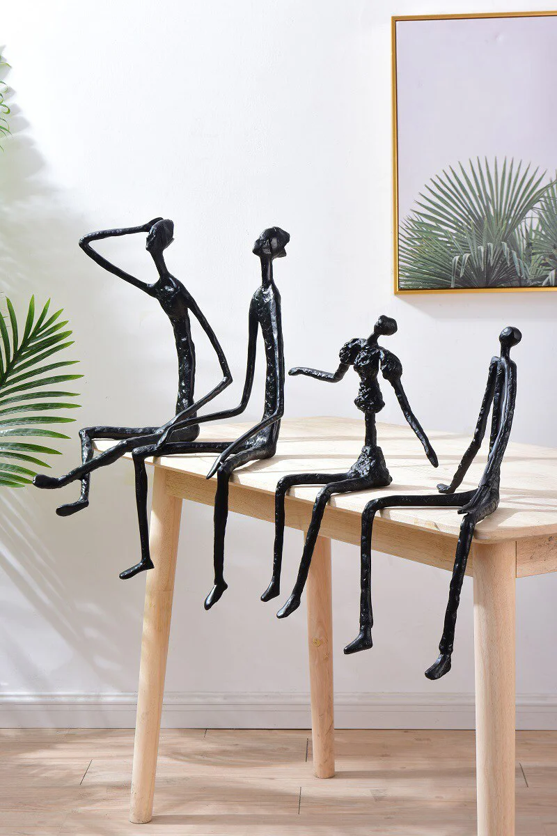 Modern Abstract Metal Home Decor Figures - Image 8