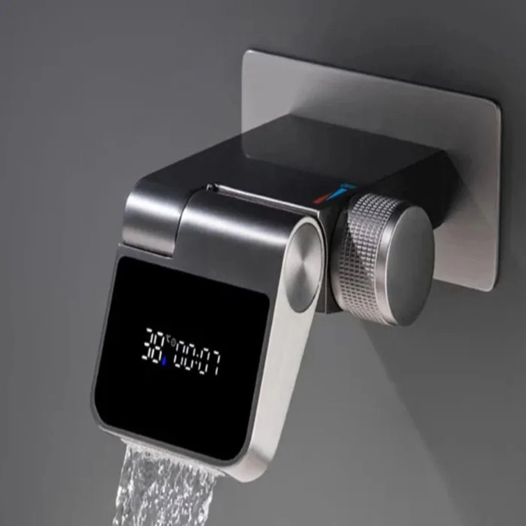 Modern Adjustable Flow Touchless LED Temperature Faucet - Image 3