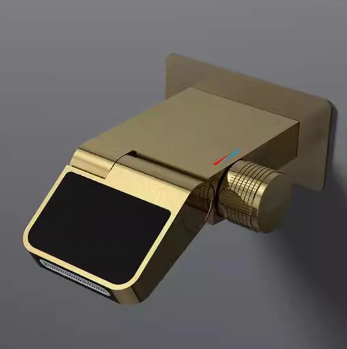 Modern Adjustable Flow Touchless LED Temperature Faucet - Image 4