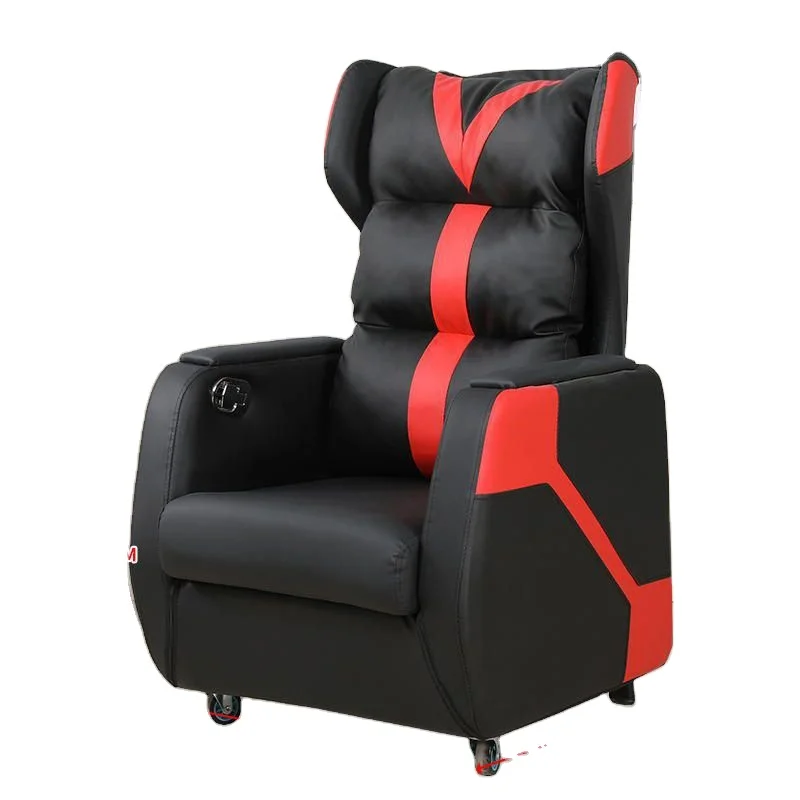 Modern Adjustable Leather Recliner Gaming Sofa - Image 4
