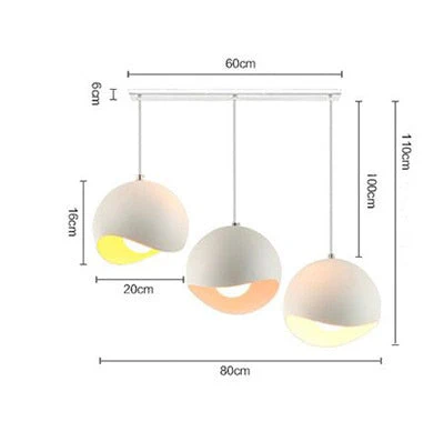Modern Aluminum Eggshell Nordic Pendant Lamp - Image 7