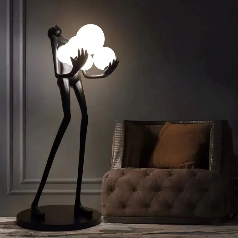Modern Art Humanoid Sculpture Floor Lamp - Image 3
