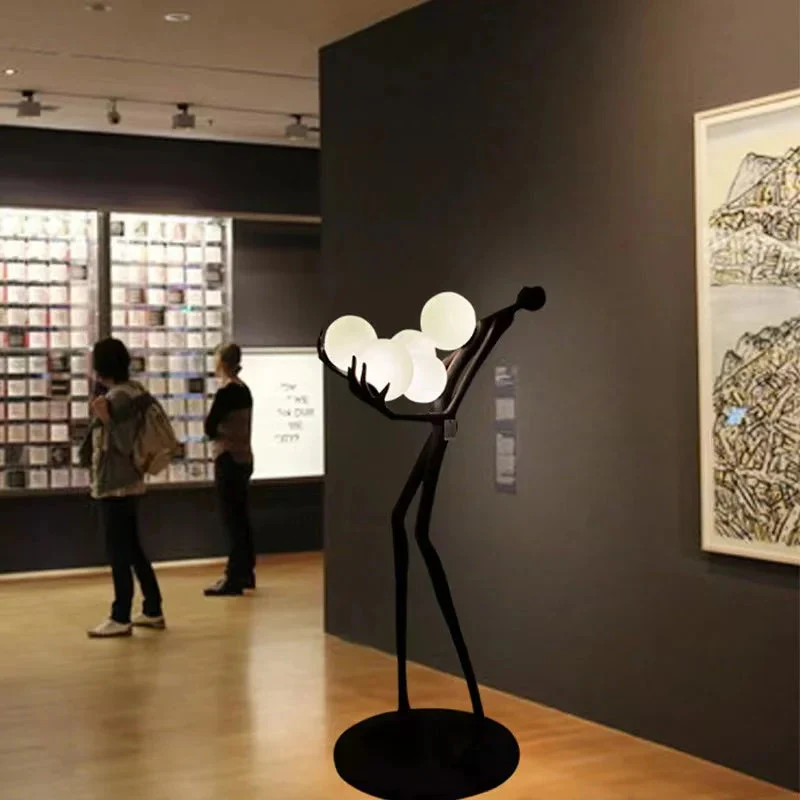 Modern Art Humanoid Sculpture Floor Lamp - Image 4