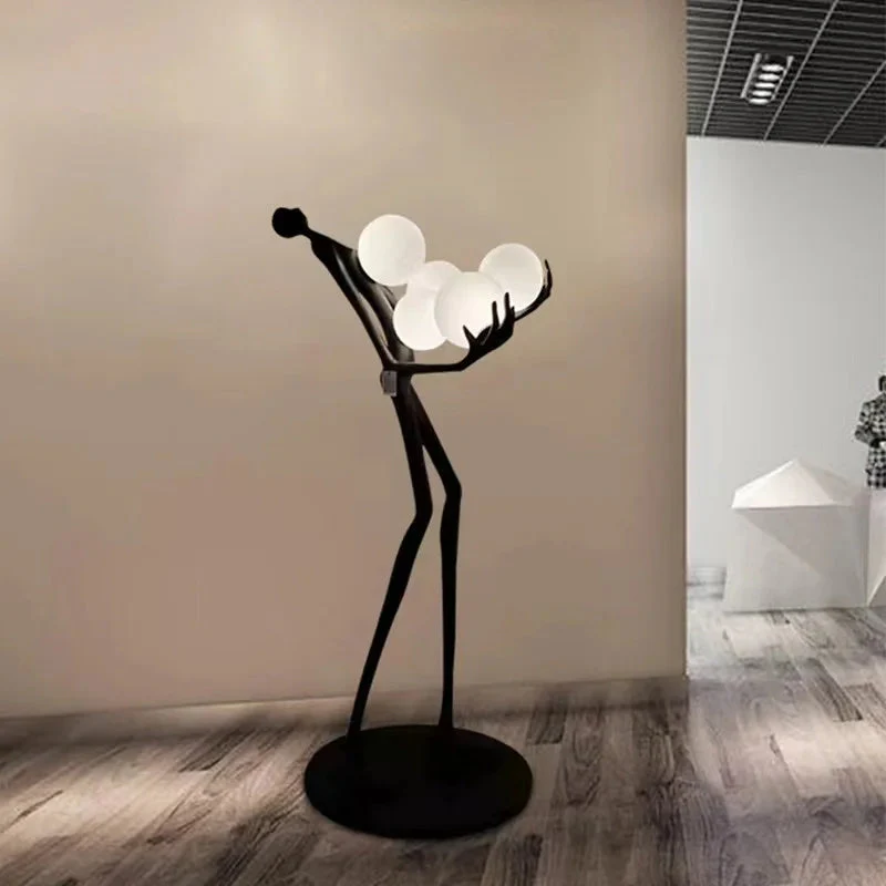 Modern Art Humanoid Sculpture Floor Lamp - Image 5