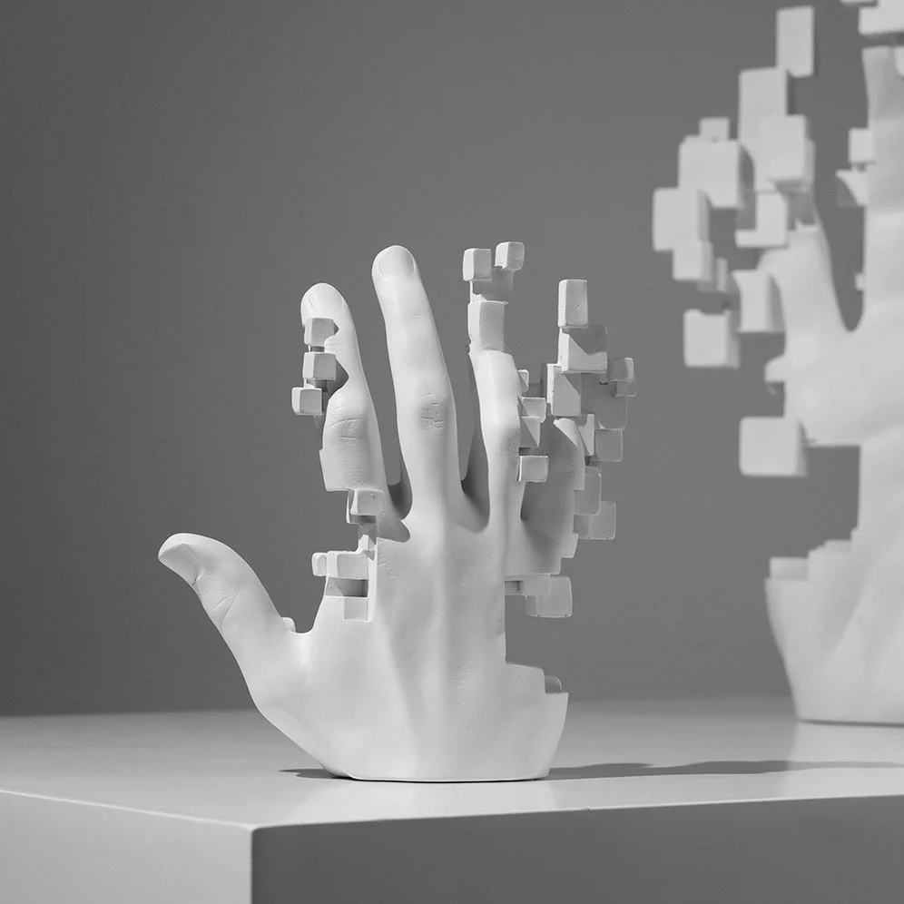 Modern Artful Touches Hand Statue Decor - Image 3