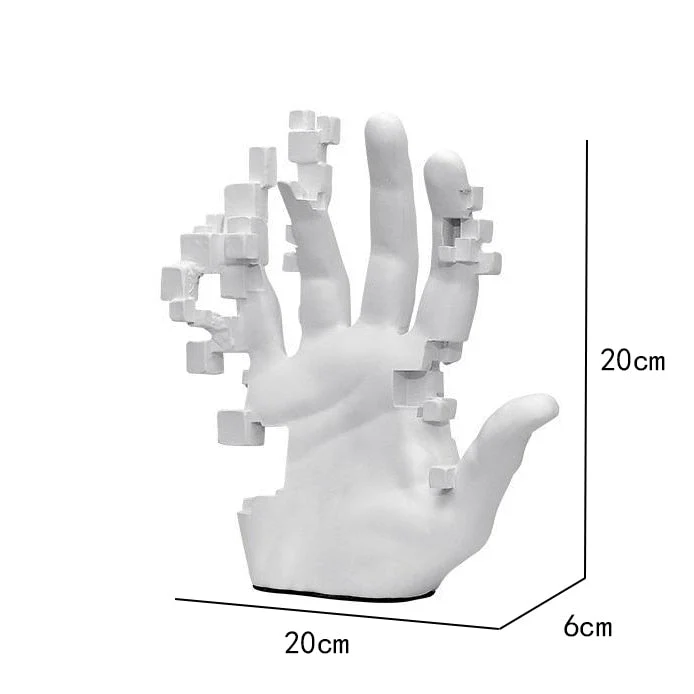 Modern Artful Touches Hand Statue Decor - Image 6