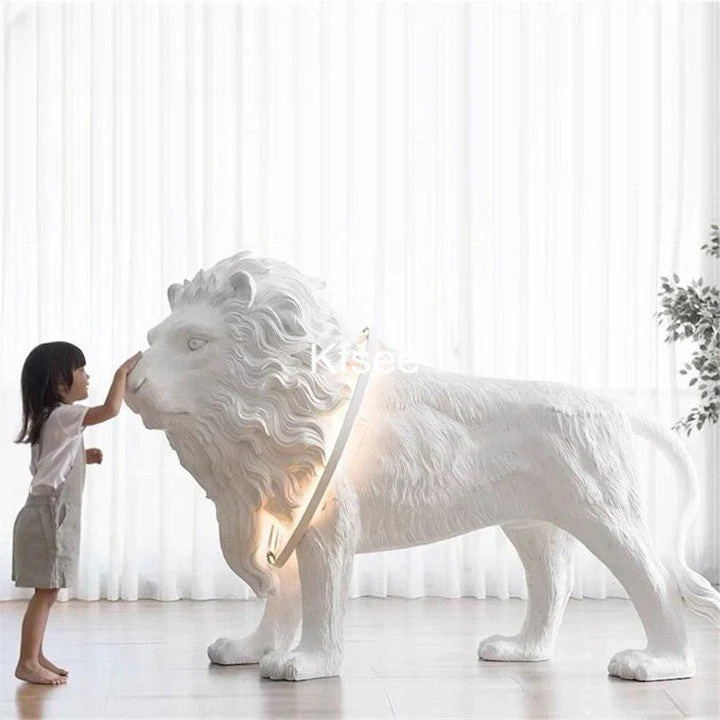 Modern Artistic Lion Pose Home Decorative Lamp - Image 2