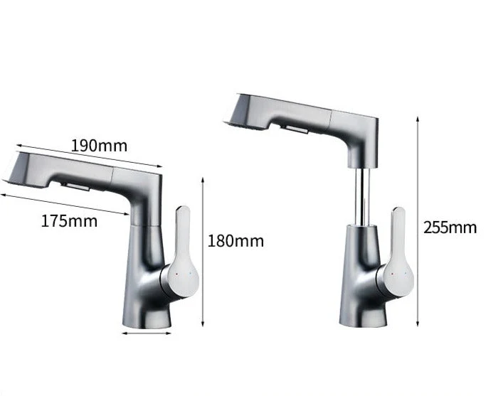 Modern Bathroom Telescopic Basin Waterfall Faucet - Image 10