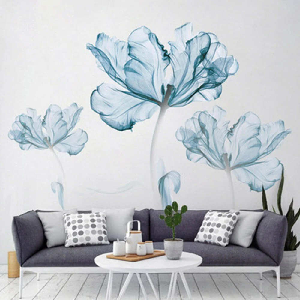 Modern Blossom Lotus Self-Adhesive Wall Sticker - Image 6