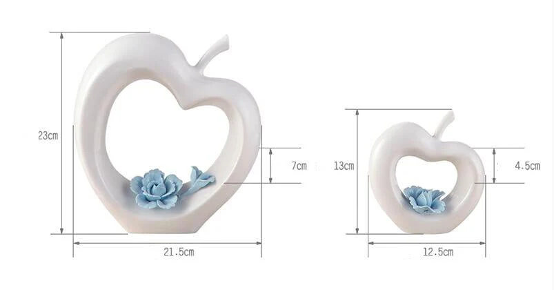 Modern Ceramic Love Apple Home Decor - Image 11