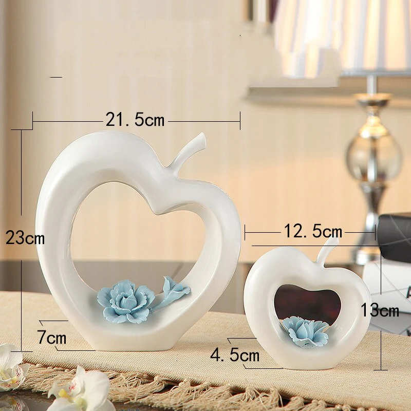 Modern Ceramic Love Apple Home Decor - Image 3