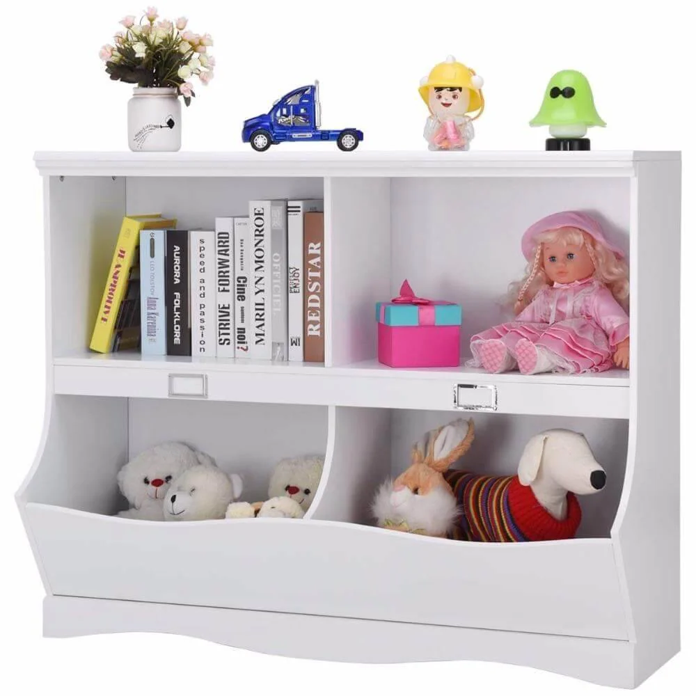 Modern Children Storage Bookshelf Bookcase Toy Organizer - Image 3