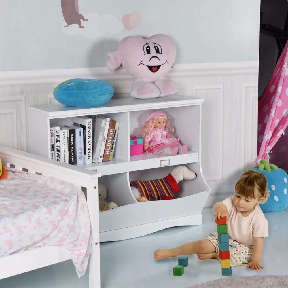 Modern Children Storage Bookshelf Bookcase Toy Organizer - Image 4