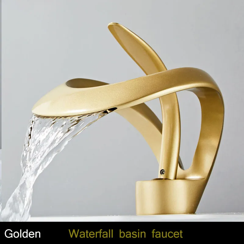 Modern Creative Brass Waterfall Design Faucet - Image 8