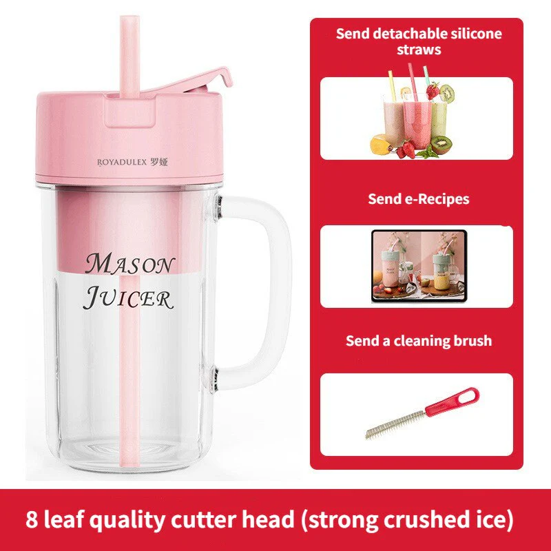 Modern Crush Blend Large Capacity Portable Juicer Cup - Image 4