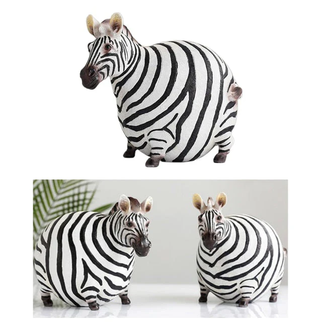 Modern Cute Zebra Resin Figurines - Image 6
