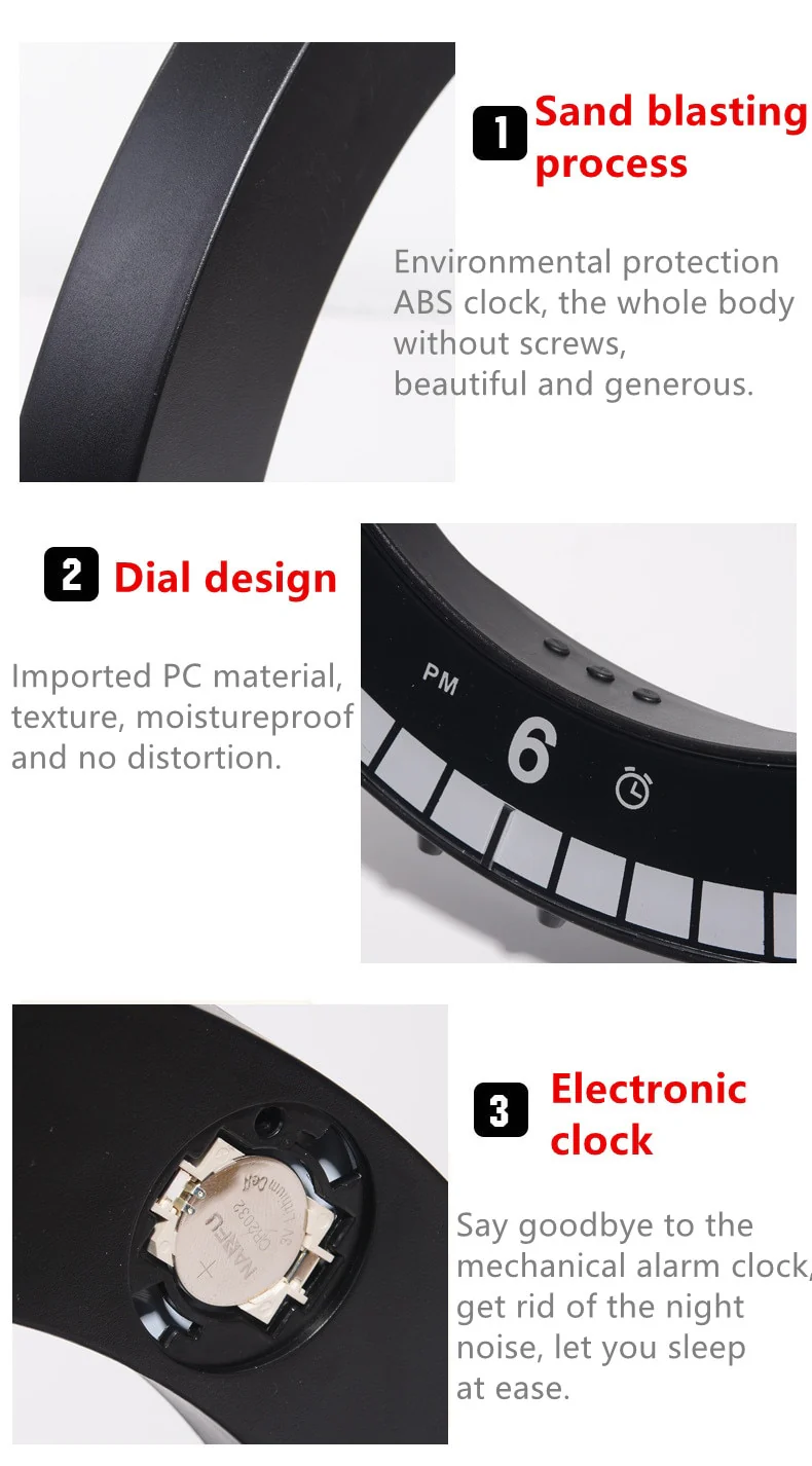 Modern Digital Photoreceptive LED Wall Clock - Image 8