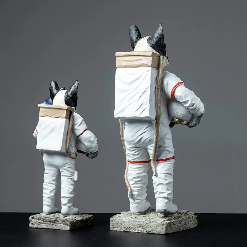 Modern Dog Astronaut Resin Figurine - Image 6
