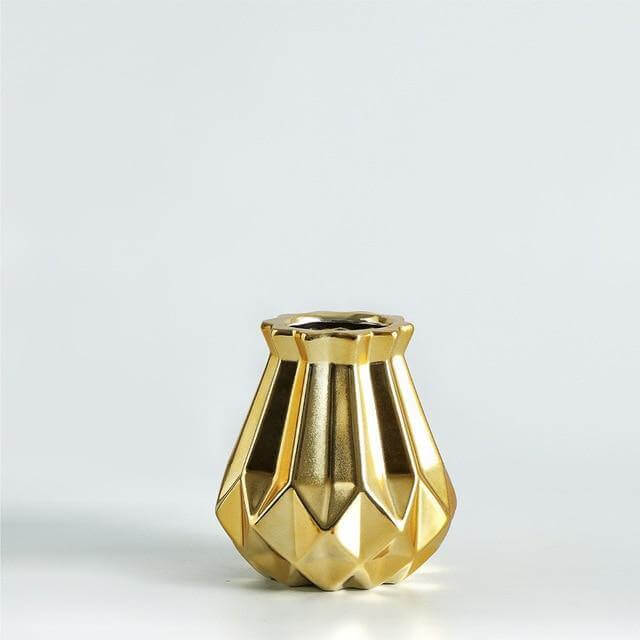 Modern Europe Brief Matt Diamond Porcelain Ceramic Vase - Image 12