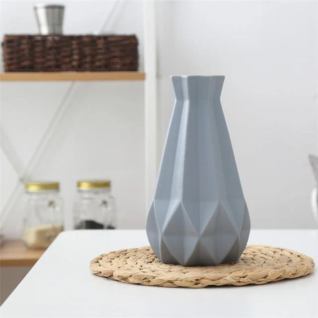 Modern Europe Brief Matt Diamond Porcelain Ceramic Vase - Image 28