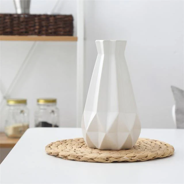 Modern Europe Brief Matt Diamond Porcelain Ceramic Vase - Image 29