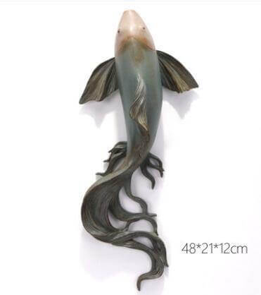 Modern Fengshui Resin 3D Wall Sticker Fish - Image 10