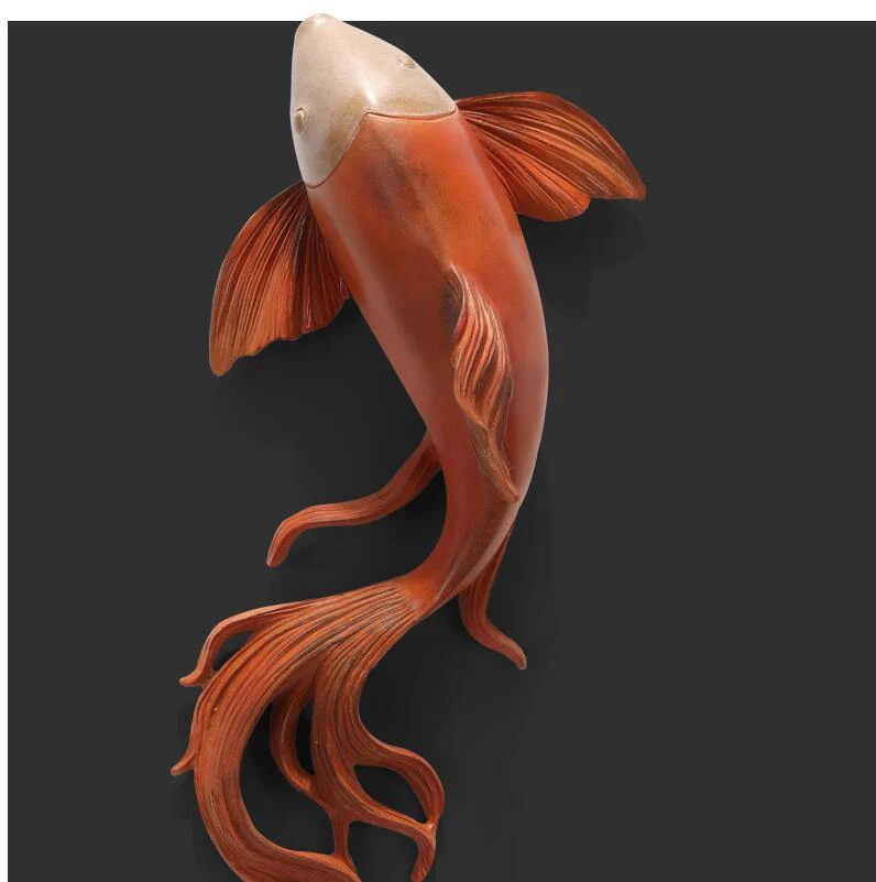 Modern Fengshui Resin 3D Wall Sticker Fish - Image 8