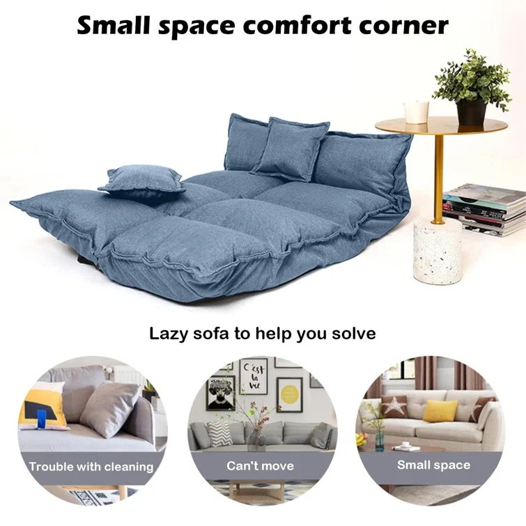 Modern Floor Reclining Japanese Futon Sofa Bed - Image 5