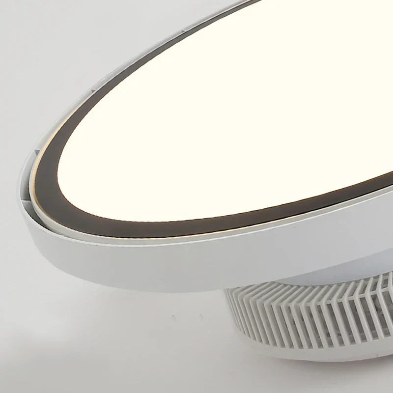 Modern Full Spectrum Invisible Blade LED Ceiling Fan Lamp - Image 6