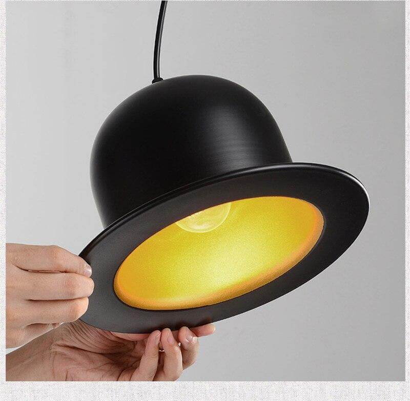 Modern Gentleman Hat Pendant Lamp - Image 7