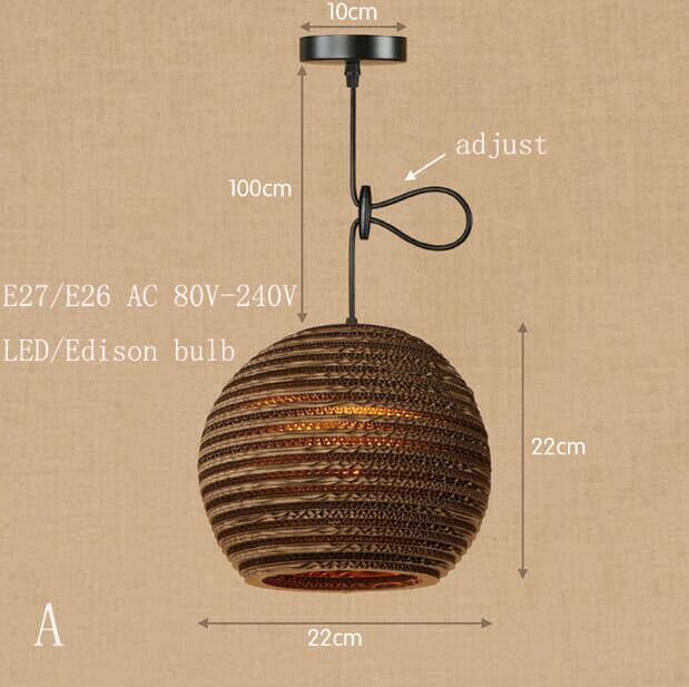 Modern Hanging Pendant LED Origami Paper Shade Lamp - Image 5