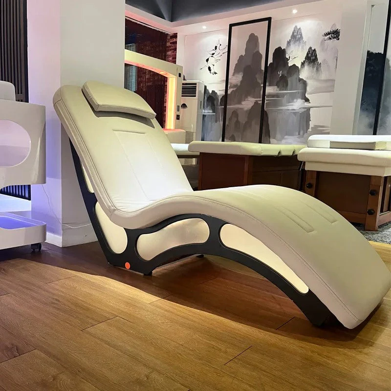 Modern Heated Massage LED Lighting Lounge Chair - Image 2