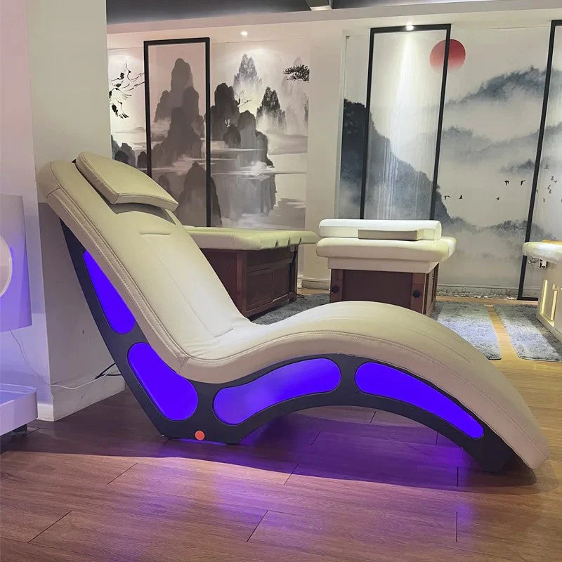 Modern Heated Massage LED Lighting Lounge Chair - Image 3