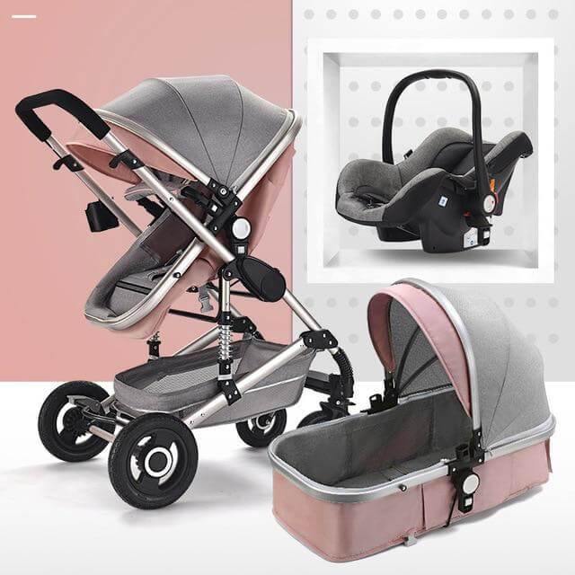 Modern High Landscape Multifunctional 3 in 1 Baby Stroller - Image 19